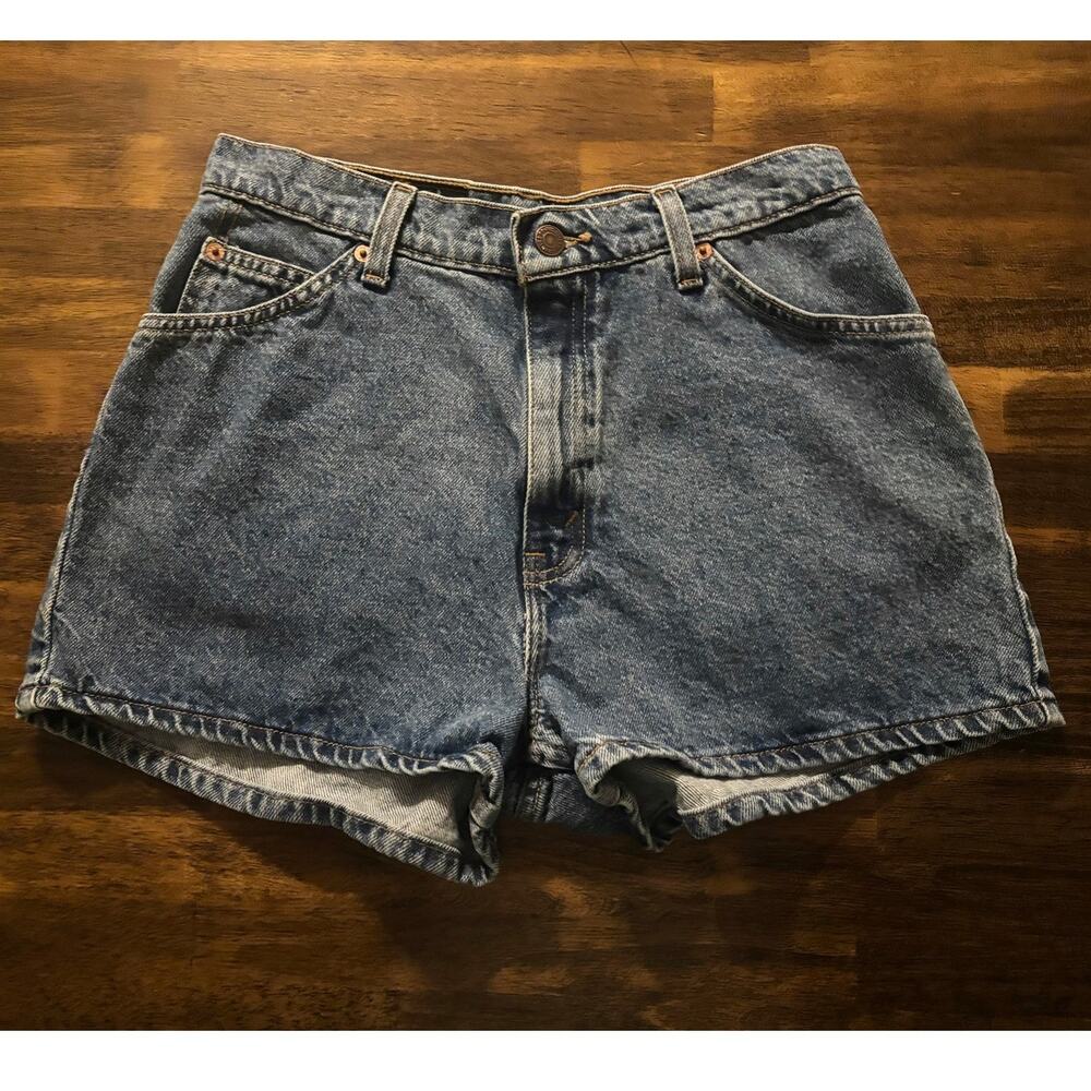 Levi’s 912 Slim Fit Denim Shorts 27 x 2" Inseam Vintage 1995 Orange Tab
